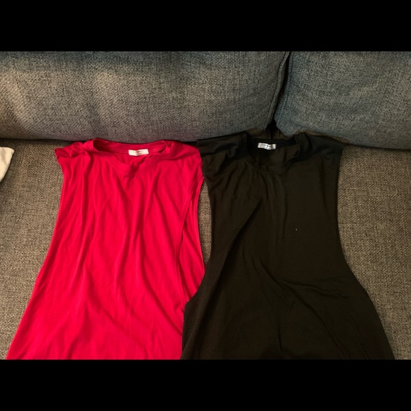 Mens Workout Drop Shirt Tank Top 2 Medium - Picture 1 of 3